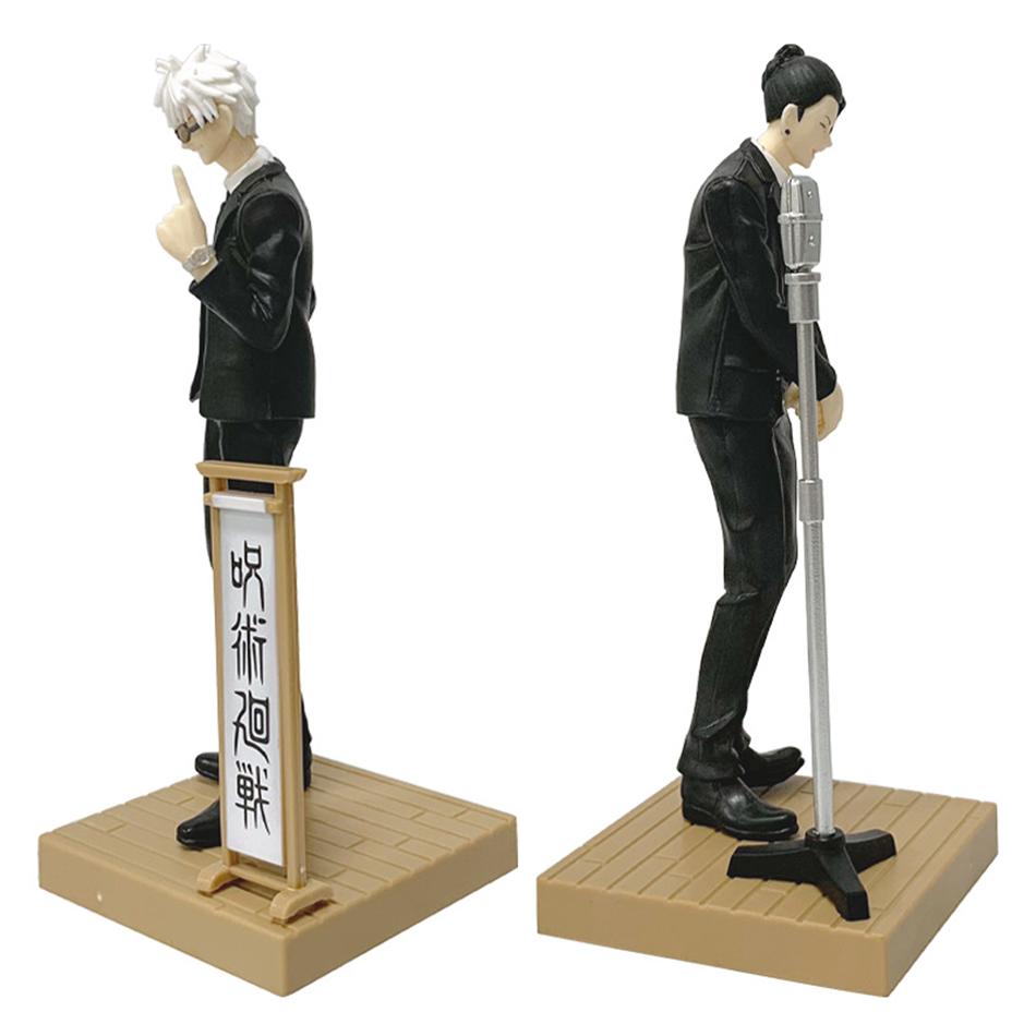 Nowa figurka Anime Jujutsu Kaisen 17cm Garnitur Gojou Satoru Figurka Akcji Przystojny Mężczyzna w Garniturze Figurka Geto Suguru Model Kolekcjonerski PVC