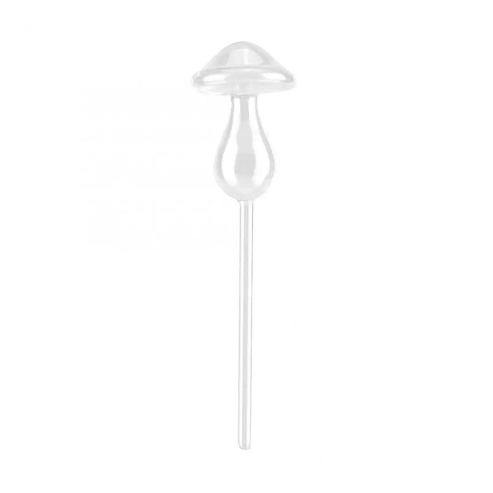 Mushroom Shape Plant Watering Glass Globes Self Watering Rainbow Mushroom Automatic Watering Device