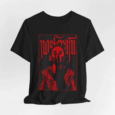 Nosferatu-Inspired Brutalist Tee – Dark, Abstract Design for Bold Wear