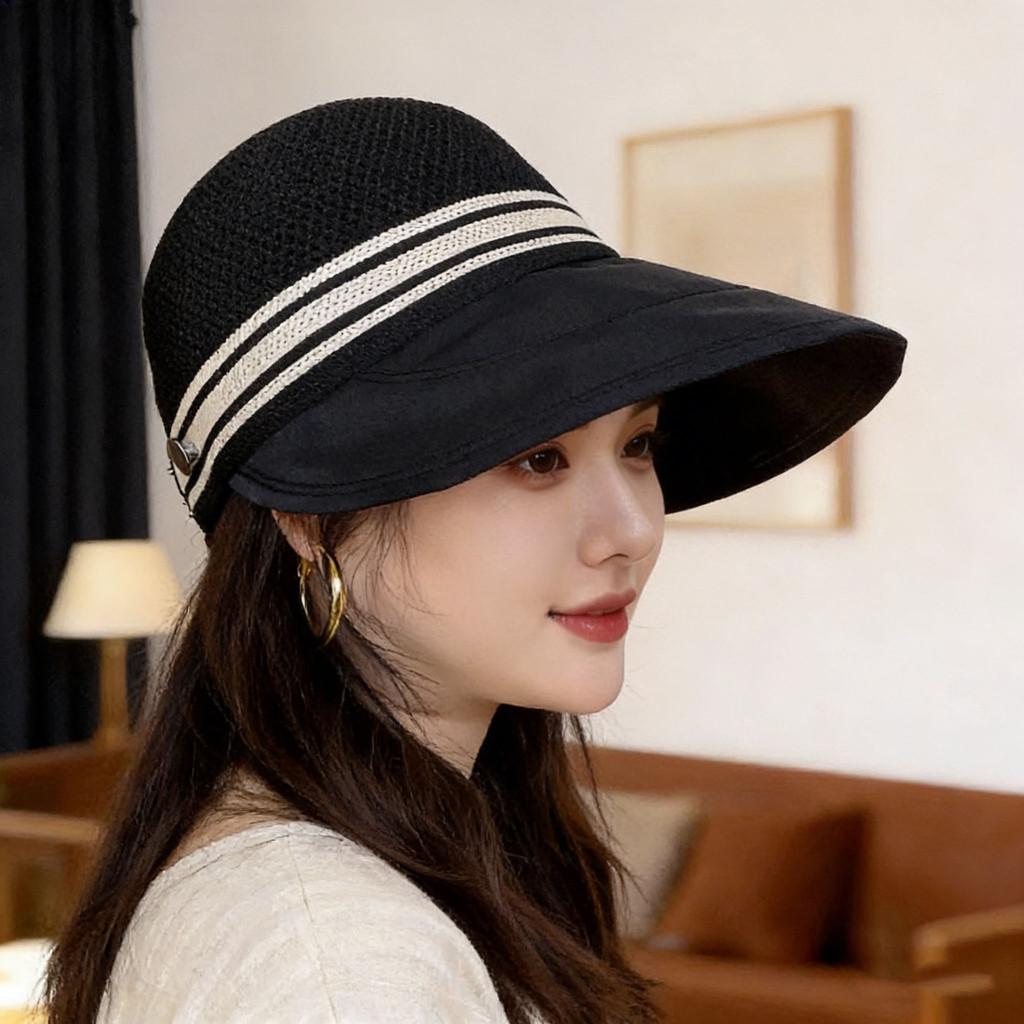Ultralight Sun Protection Cap With Large Brim For Summer Beach Outdoor Sunshade Womens Foldable Hat