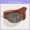 Cintura da Donna Retro Vintage in Ecopelle PU con Fibbia in Lega per Moda Casual
