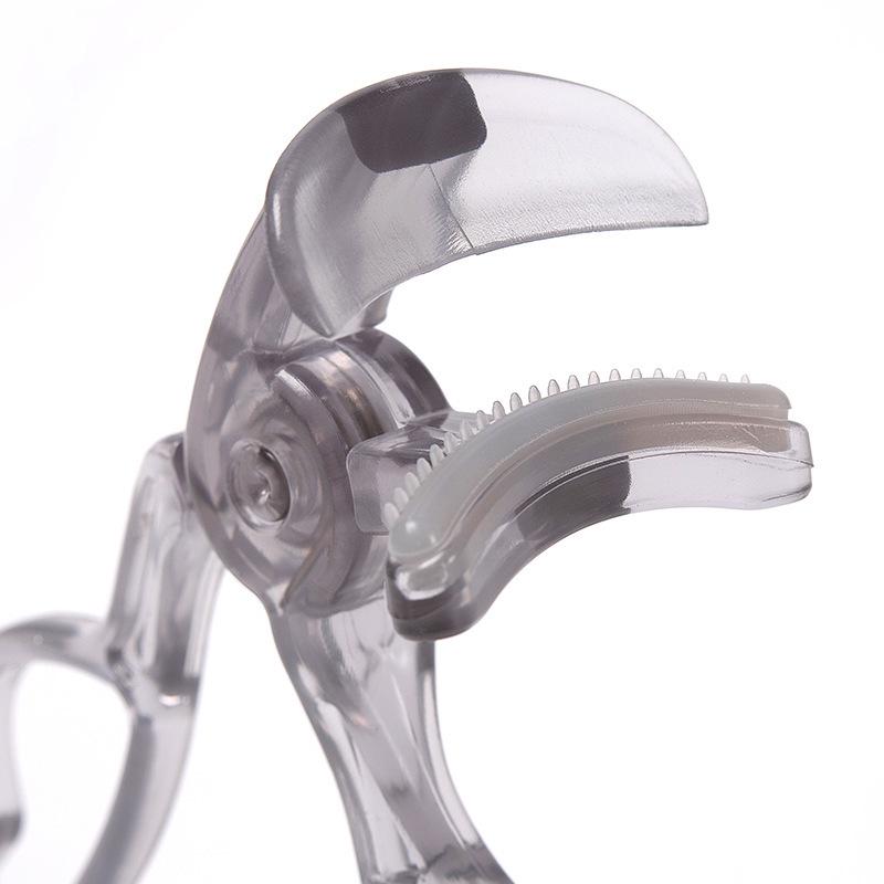 Beginner Frameless Curled Tooth Comb Eyelash Curler - Portable Sunflower-Shaped Wide Angle Lash Tool