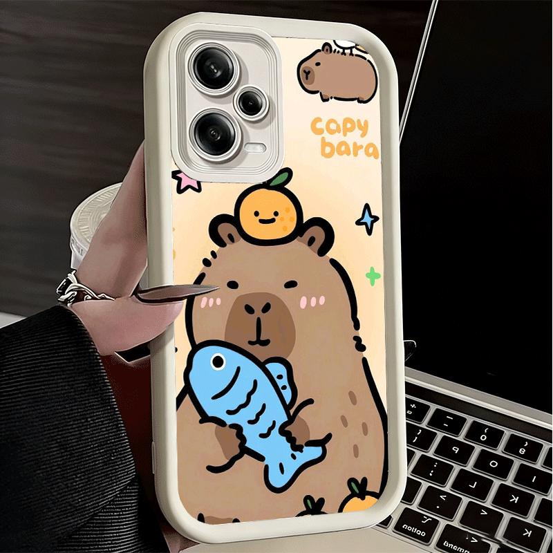 Funny Capybara Cartoon Cute Soft Phone Case for Xiaomi Poco X7 X6 X5 Pro X4 Gt X3 F7 Ultra M8 M7 Redmi 15C 15 14C 13 13C 12 12C
