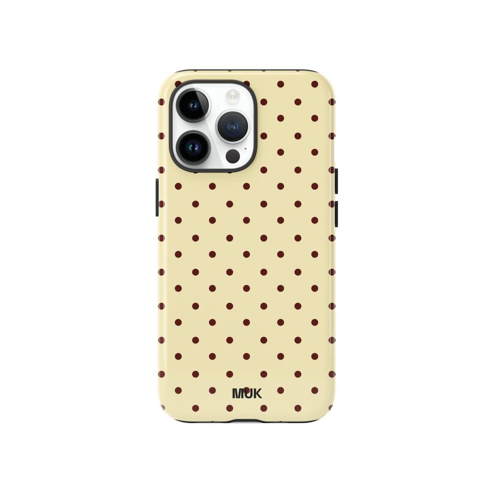 

Luxury Clmj Ins Korean Color Point Dots Phone Case for iPhone 17 17e 16e 16 15 14 13 12 XR XSMAX Air Pro Max Plus Double-layer iPhone 14 Pro