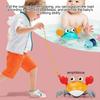 Baby Bath Tub Water Play Crab Toy Clockwork Portable Beach Children Shower Accessory Baby Pulling a String To Learn To Walk