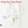 Baby Threelayer Warm Cotton Pajama Set With Cartoon Patterns For Newborns