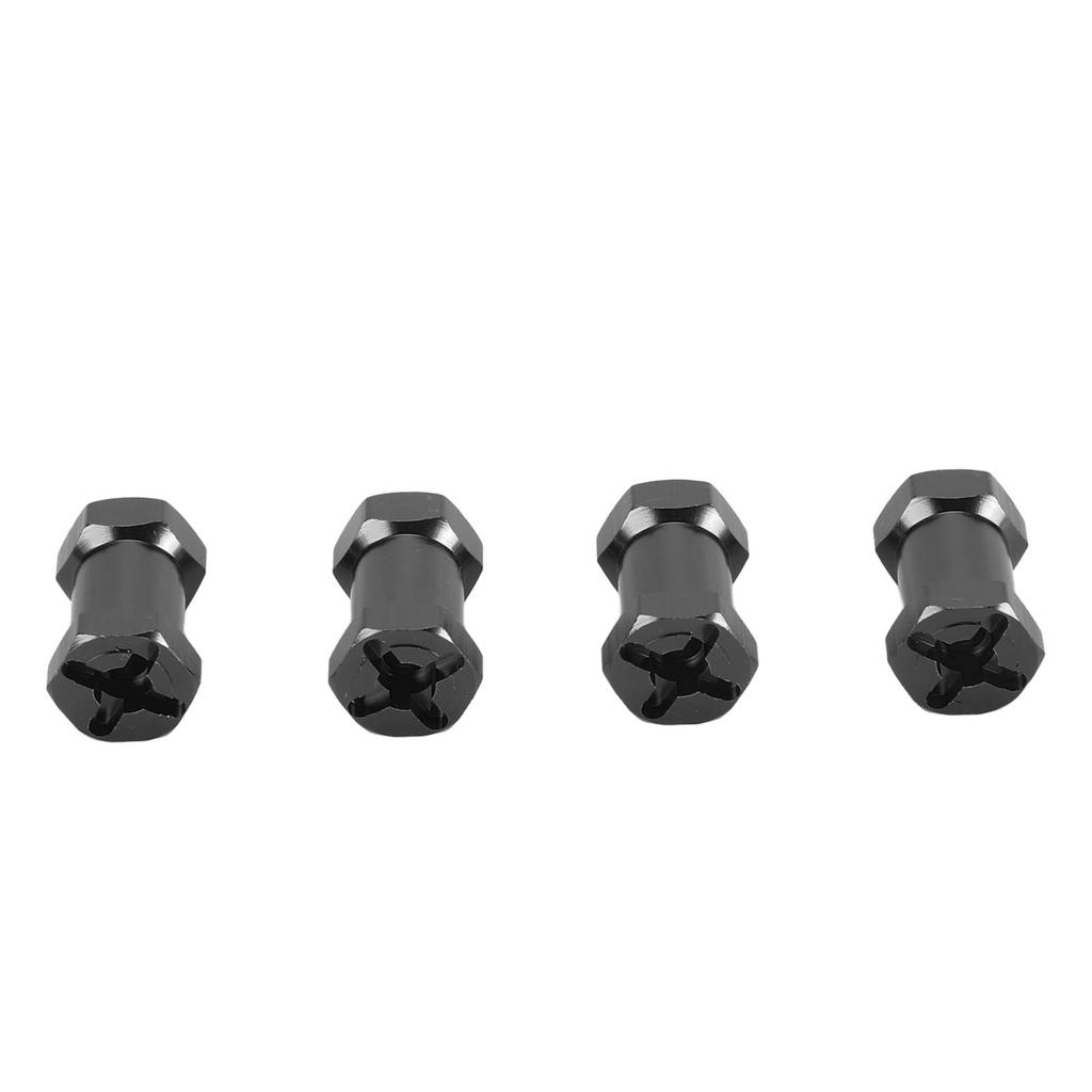 4PCS 12mm Hex Hub Adapters with Nuts Aluminum Alloy Wheel Hub Extension Adapter for 1Celsius10 RC Car 20mm Length