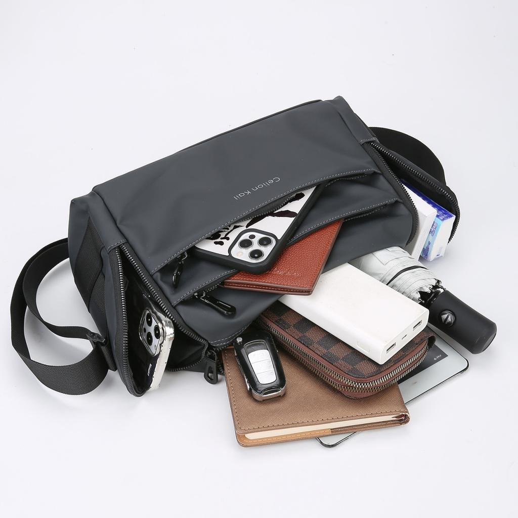 Herren Umhängetaschen Handtasche Hochwertiges Nylongewebe Herren Messenger Schultertaschen Rucksack Stilvolle Lässige Herren Taschen Tasche Bolsos