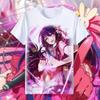Oshi No Ko Anime Manga Stampa 3D T-Shirt Uomo Donna Moda Streetwear T-Shirt Oversize a Manica Corta Magliette Maschili Top Abbigliamento Uomo