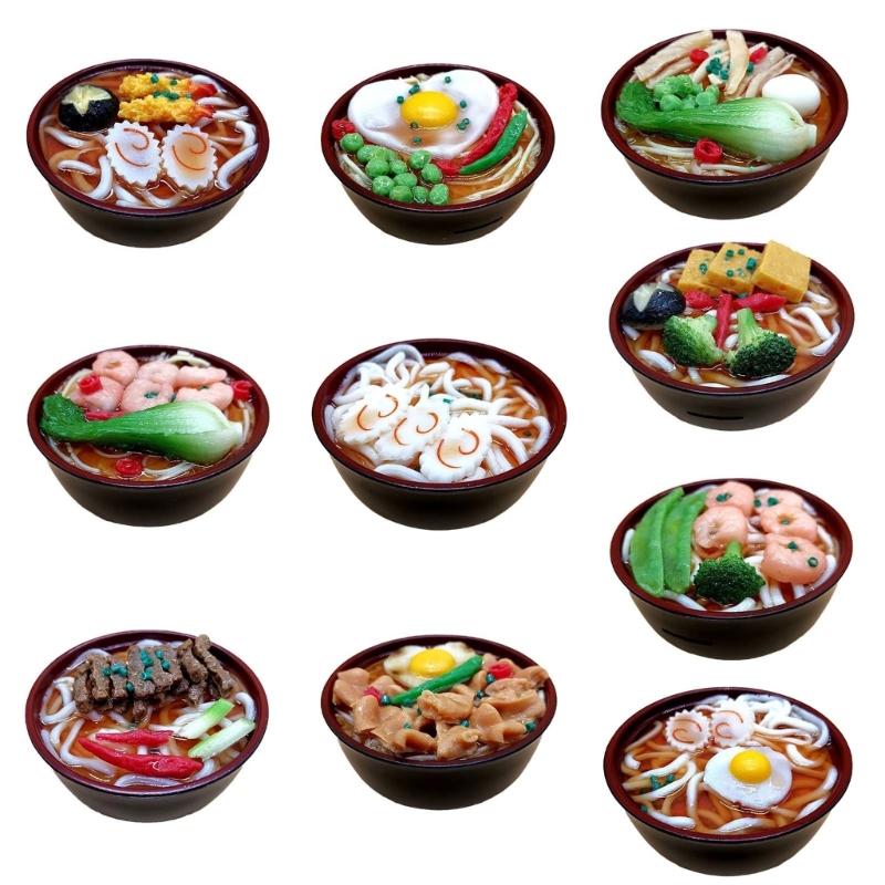 Simulation Food Model Noodles Rice Bowl Mold Window Decoration Photography Props Unique Early Education Puzzle Decor