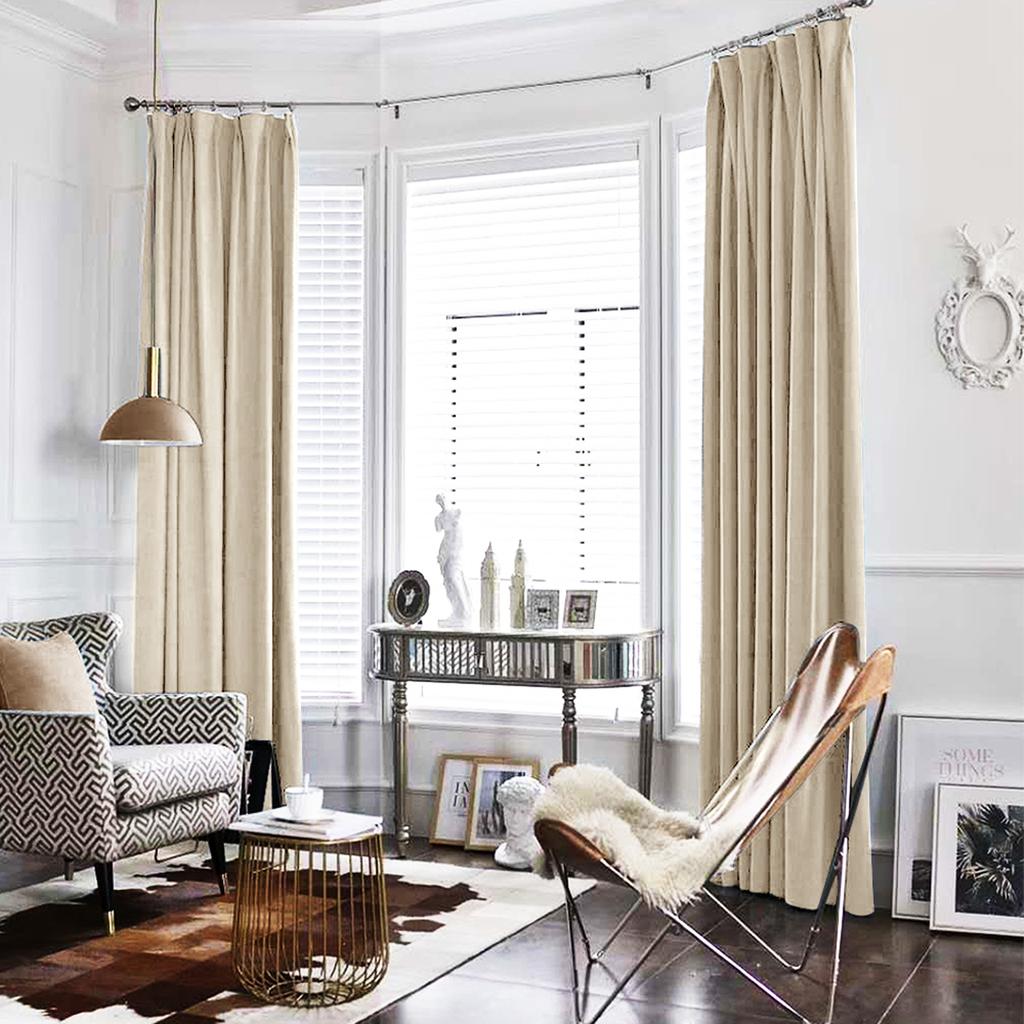 Jinchan Verdunkelungsvorhänge Thermisch isolierte Zimmerfenster Vorhänge Superweiche Luxusvorhänge für Wohnzimmer Schlafzimmer