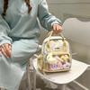 Adorable Ita-Style Transparent Badge Backpack - Japanese Anime-Inspired Tote Bag