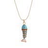 Goldfish Nylon Rope Necklace Marine Organism Charms Ocean Series  Necklace  Girls