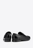 Wittchen Men's Leather Moccasins With Herringbone Pattern Black Black Genuine Leather