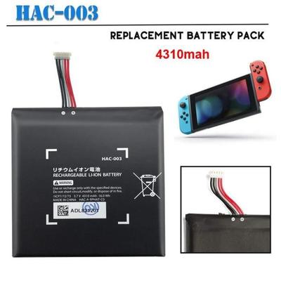 Replacement Battery for Nintendo Nitend, 4310mAh, High Capacity, HAC-003, for Game Console [DAD40B0]