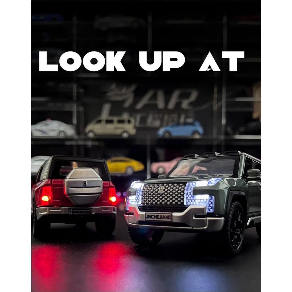 1/32 BYD Look UPAT U8 SUV Alloy Die Cast Toy Car Model Sound and Light Pull Back Children's Toy Collectibles Birthday Gift