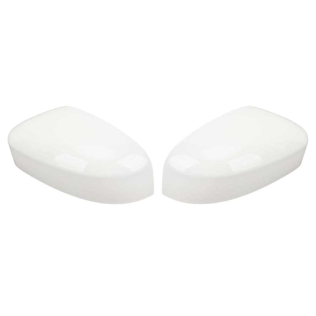 Side Mirror Cap Cover White Protective Weather Resistant Rearview Door Wing Mirror Housing for Focus