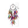 Colorful Crystal Stone Woven Dreamcatchers Wall Art Handmade Feathered Tassels Wall Hanging Ornament for Home Decors