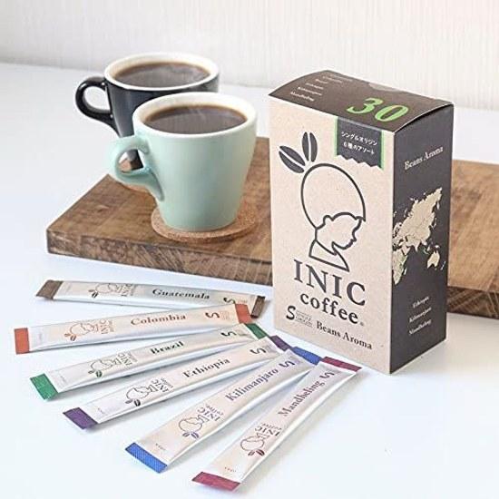 INIC Coffee Beans Aroma Assortment 30 Sticks Single Origin CoffeeAssortment Set Featuring 6 Different RegionsFlavor Adopted World Barista Champions