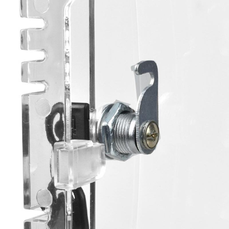 Clear Thermostat Lock Box With Key Lockable Thermostat Protective Cover Replacement Guard for Thermostats on Wall