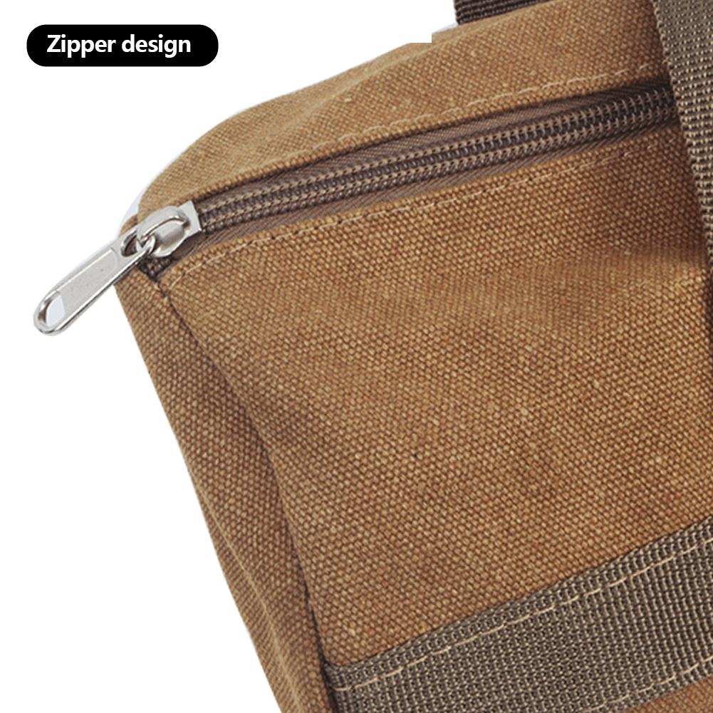 Camping Tools Storage Bag Large Capacity Cylinder Tent Stake Bag Lightweight Tent Peg Ground Nail Holder Bag for Outdoor Camping