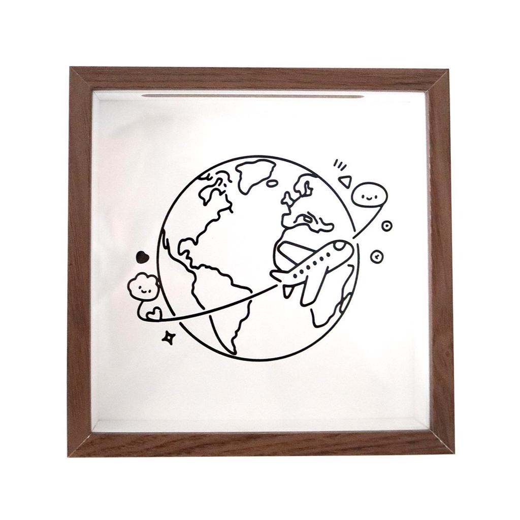 Biglietto e Cornice Scatola Memorie: Conserva Biglietti, Foto, Mappe, o Usa come Salvadanaio