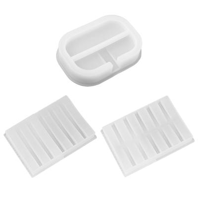 Seifenablage Gießform Seifenhalter UV-Harzform Handgemachte Seifendose Silikonform Seifenschale Epoxid DIY Handwerk Harzform