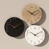 Silent Movement Wooden Wall Clock Round Shape Silent Wall Clock Hanging Wall Clock  Living Room