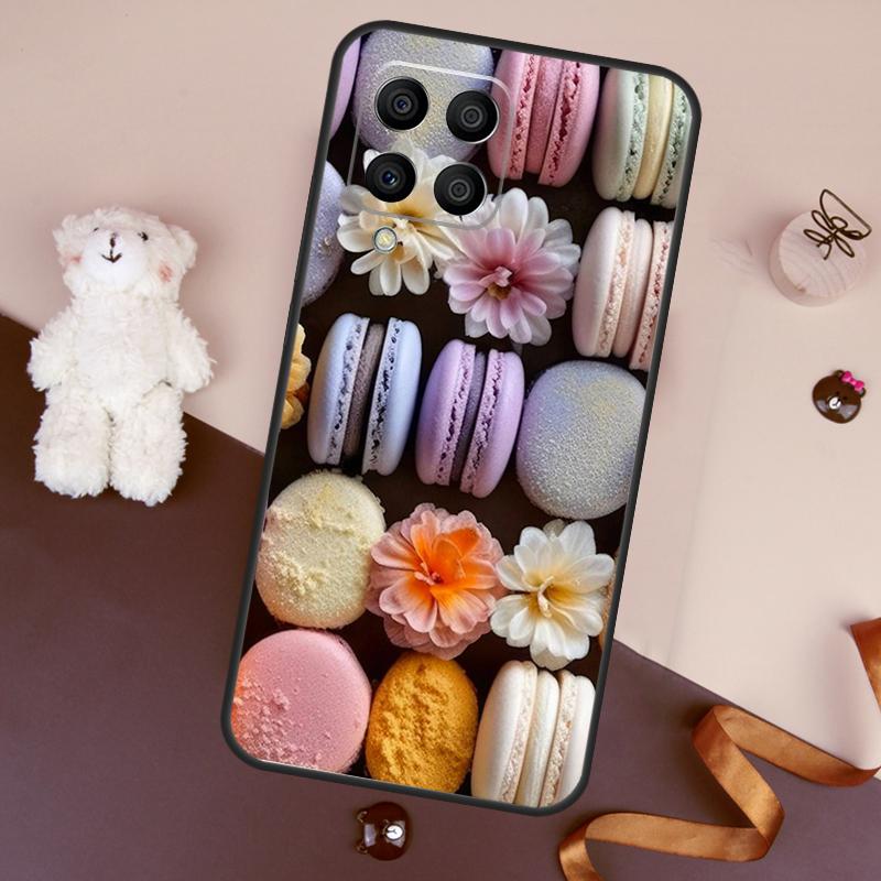 

Dessert ice Cream Macaron Food Case For Samsung Galaxy M11 M31 M21 M53 M13 M32 M52 M15 M35 M55 M14 M34 M54 M06 M16 M36 M56 Samsung M56