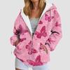 Stylish Printing Hooded Women'S Sweatshirt With Pockets Autumn/Winter Long-Sleeve Casual Hoodies Full Zipper Outdoor Sportwears