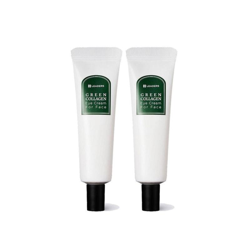 LEADERS Green Collagen Eye Cream for Face 30ml X2