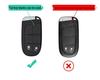 GAC Fiat Viaggio/Ottimo Car Key Case with Metal Shell and Buckle Protection