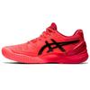 Gel-Resolution 8 Comfortable Fabric Synthetic Leather Low-Top Running Shoes Women Sneaker Red Black 1042A131-701