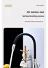 304 Stainless Steel Hot and Cold Faucet with Universal Silicone Hose for Sink and Basin