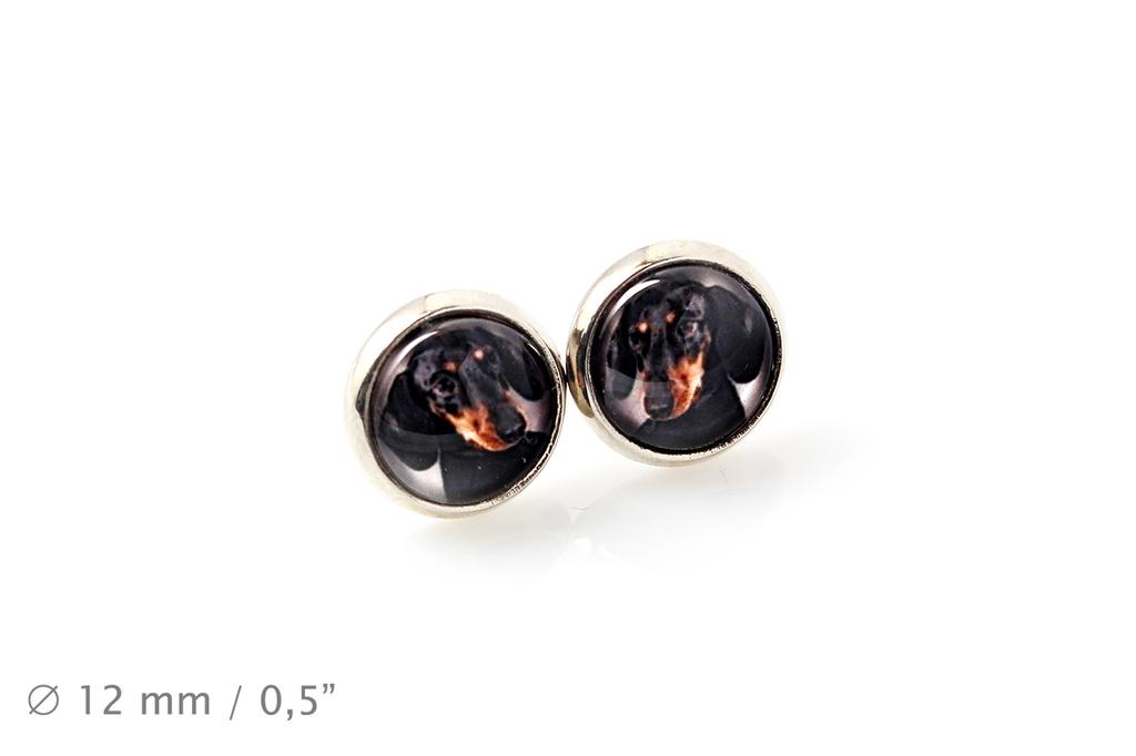Dachshund Smooth-haired, Wiener dog, Badger dog - earrings your photo handmade, own photo, jewelry from the Art.-Dog brand