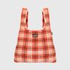 Red tartan check (wool shopping bag)