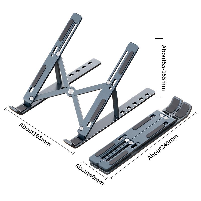 Portable Laptop Stand Aluminum  Notebook Laptop Lifting Bracket Support Macbook Air Pro Holder Accessories Foldable Lap Top Base