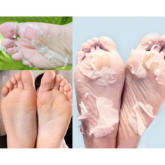 Masque exfoliant lisse pour les pieds, 2 pièces, lait, vinaigre de bambou, peau morte, élimine la peau des pieds
