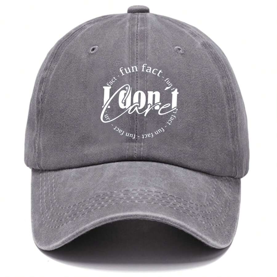 Unisex Retro Washed Cotton Baseball Cap Adjustable Sun Protection Outdoor Hat F