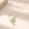 S925 Sterling Silver Four-Leaf Clover Luxury Pendant Necklace for Women, Elegant Clavicle Chain Accessories.