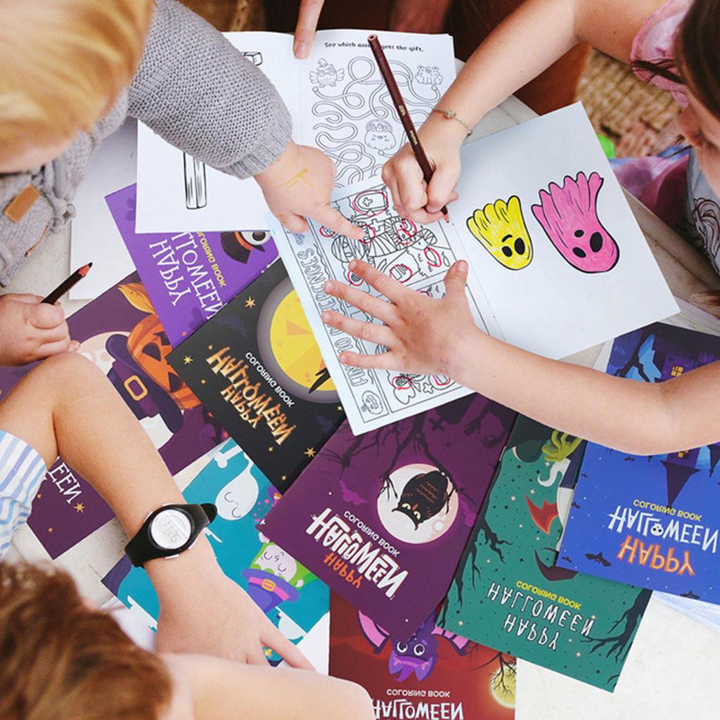 Hand-painted Halloween Coloring Book, The Best Gift For Children