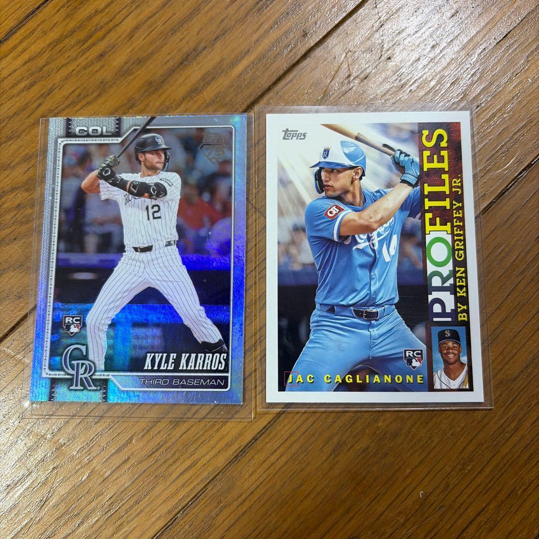 Used Topps MLB Rookie Card Set of 4