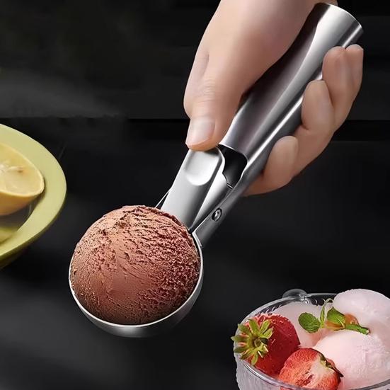 Fruit Baller Stainless Steel Fruit Scooper Easy To Operate One-Click Digging Comfortable Grip Kitchen Fruit Ball Maker