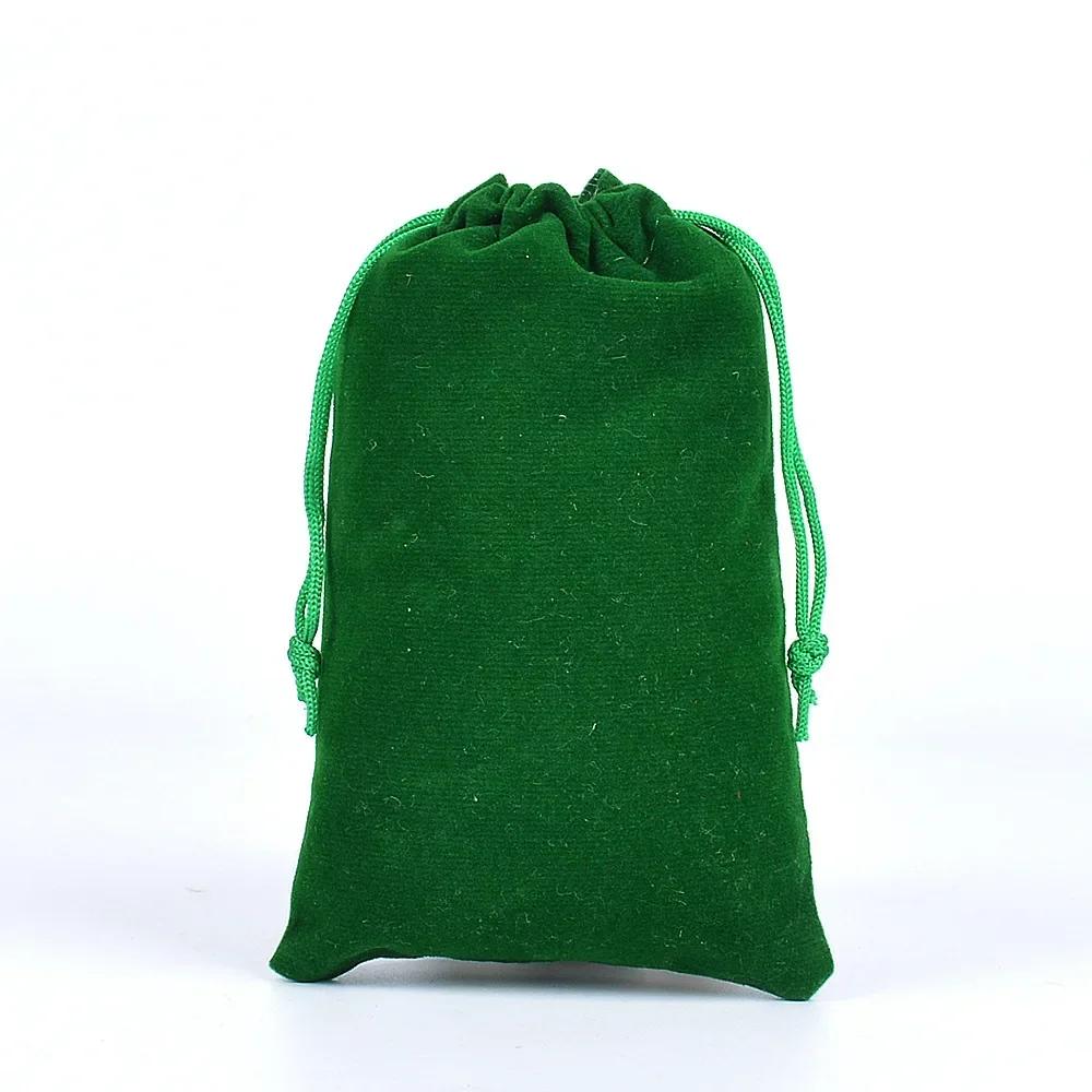 10Pcs/Lot Soft Fabric Velvet Drawstring Gift Bags Wedding Candy Christmas Pouches Jewelry Storage Bag Festival Various Size