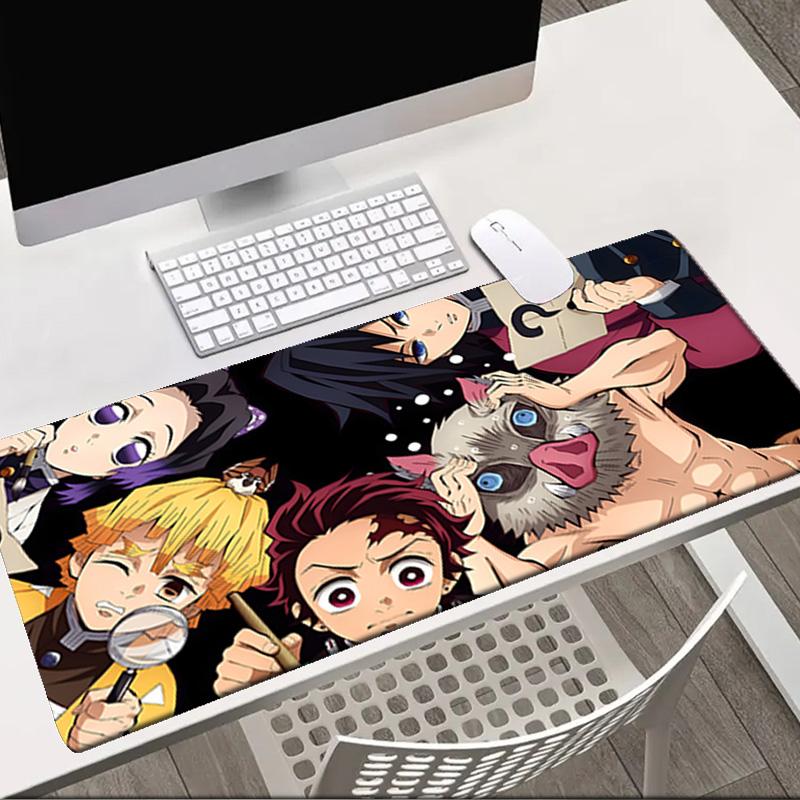 Demon Anime Group   Mouse Pad Office Desk Mat, Gaming Mouse Pad Mousepad, Keyboard pad,Heavy-Duty Non-Slip Rubber Backing, Gift