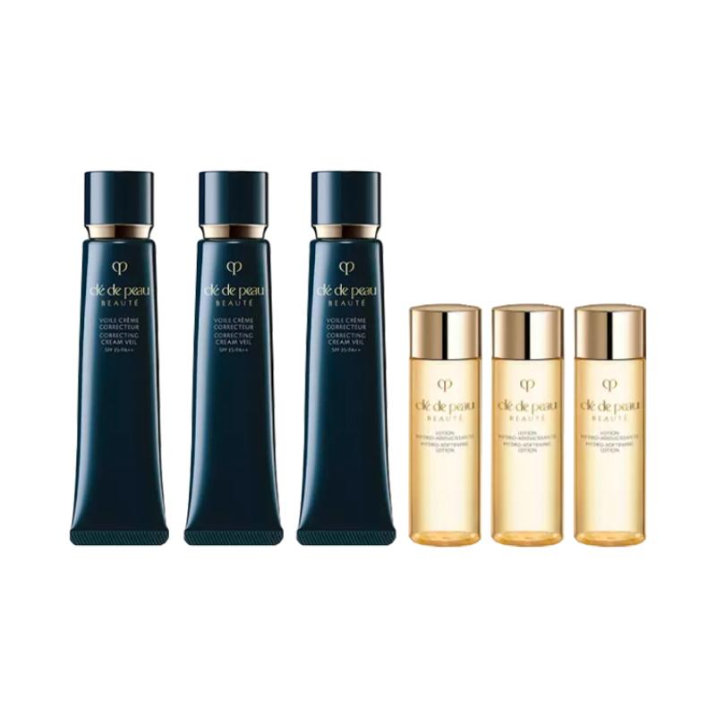 Clé De Peau Beauté (Cpb) Correcting Cream Veil Set Primer 37ml*3+Lotion 30ml*3