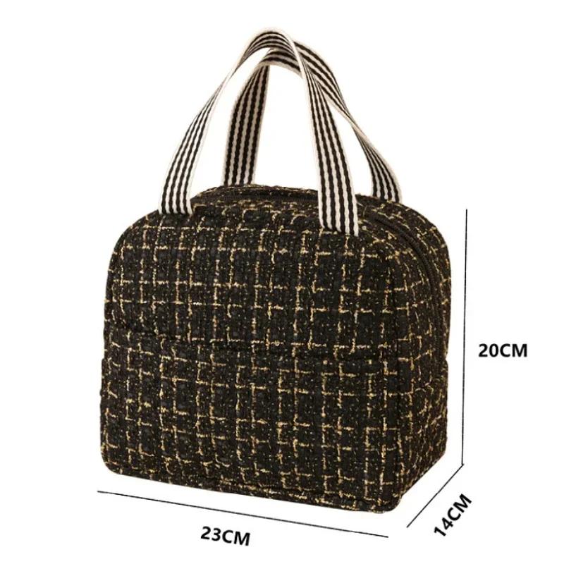 Luxury Large Capacity Portable Lunch Bags Insulated Lunch Box Storage Bag Children School Tote Box Bag Outdoor Picnic Storage