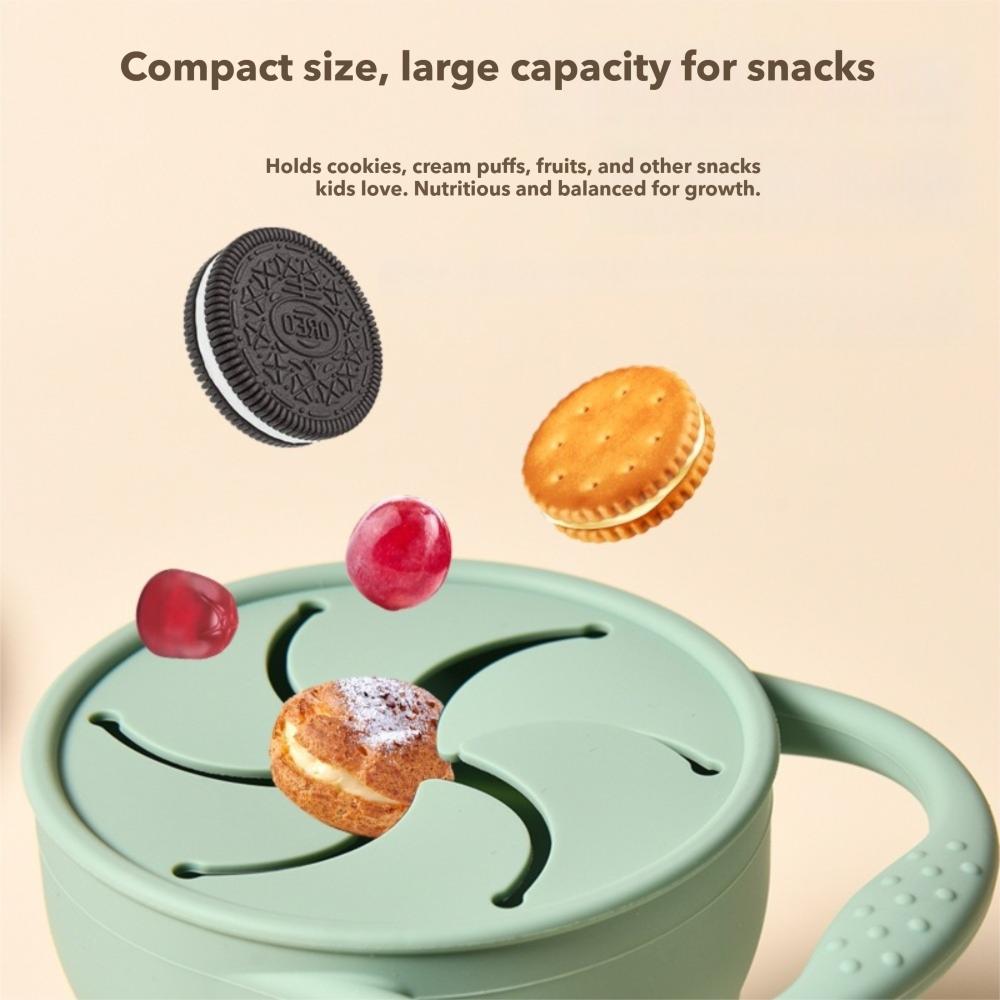 Foldable Design Portable Food Storage Box Silicone Portable Design Snacks Container With Lid Solid Color Snack Container Use
