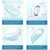FUNSACHY Natural Contact Lenses 2pcs Blue Green Contact Lenses Color Eye Makeup Gray Pupil and Eyes Color Fashion Beauty Lenses
