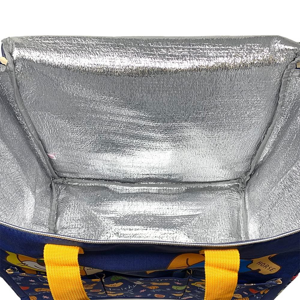 Character Convenient with Lots of Pockets Tabekko Animal Denim Style Cold Bag 3 Pockets Large Capacity Approximately 30 X 40 X 26 Cm Official Goods